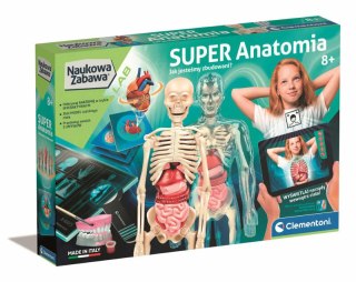 ZESTAW EDUKACYJNY DOŚWIADCZALNY NAUKOWA ZABAWA SUPER ANATOMIA CLEMENTONI