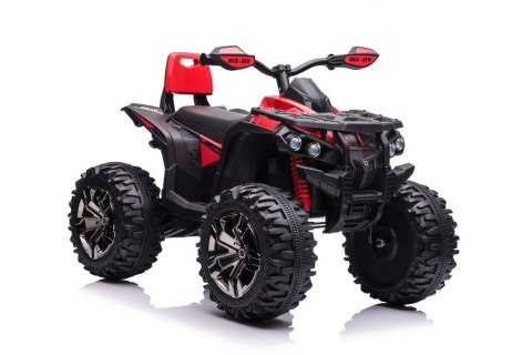 QUAD NA AKUMULATOR DLA DZIECI 3-6 LAT QLS-3288 AMORTYZATORY 4X4 SKÓRA EVA LED MP3 RADIO