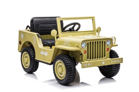 SAMOCHÓD NA AKUMULATOR DLA DZIECKA JEEP DŻIP JH-103 4X4 LED SKÓRA EVA PILOT