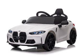 AUTO NA AKUMULATOR BMW M4 SAMOCHÓD ELEKTRYCZNY DLA DZIECI PILOT LED SKÓRA