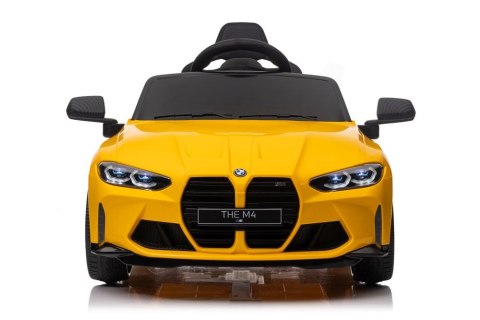 AUTO NA AKUMULATOR BMW M4 SAMOCHÓD ELEKTRYCZNY DLA DZIECI PILOT LED SKÓRA