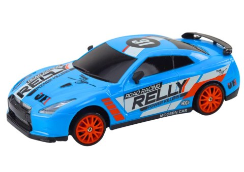 Autko Sportowe Zdalnie Sterowane R/C 1:24 Niebieski Wymienne Koła