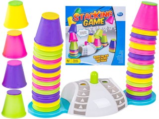 Edukacyjna gra zręcznościowa "Stacking Game" Zbuduj wieżę Układanka Kolorowe kubeczki