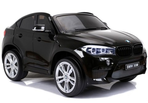 AUTO NA AKUMULATOR DLA 2 DZIECI BMW X6M 2X120W KOŁA EVA PILOT SKÓRA MP3 LED