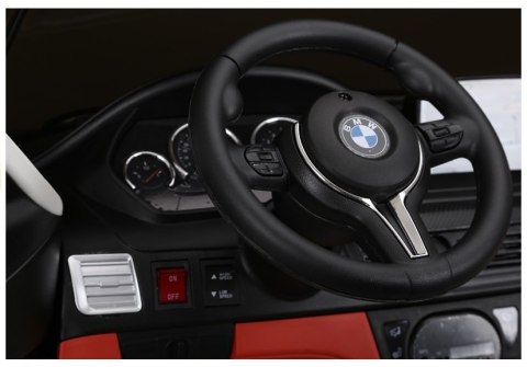 AUTO NA AKUMULATOR DLA 2 DZIECI BMW X6M 2X120W KOŁA EVA PILOT SKÓRA MP3 LED