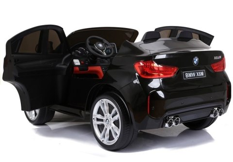 AUTO NA AKUMULATOR DLA 2 DZIECI BMW X6M 2X120W KOŁA EVA PILOT SKÓRA MP3 LED