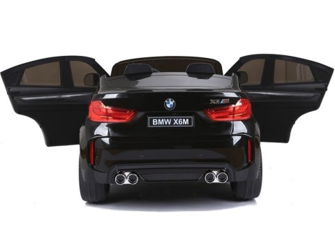 AUTO NA AKUMULATOR DLA 2 DZIECI BMW X6M 2X120W KOŁA EVA PILOT SKÓRA MP3 LED