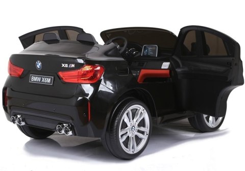 AUTO NA AKUMULATOR DLA 2 DZIECI BMW X6M 2X120W KOŁA EVA PILOT SKÓRA MP3 LED