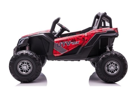 AUTO NA AKUMULATOR DLA DZIECKA BUGGY UTV-MX LAKIER SPIDER 4X60W MP4 EVA LED SKÓRA