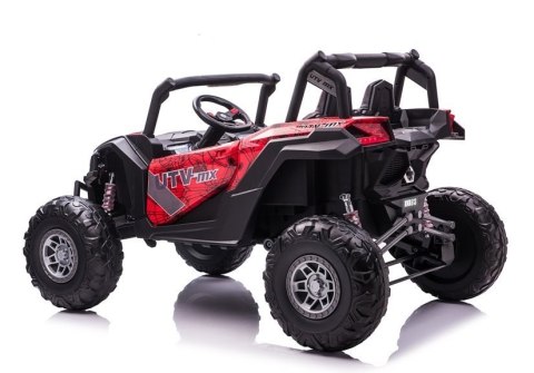 AUTO NA AKUMULATOR DLA DZIECKA BUGGY UTV-MX LAKIER SPIDER 4X60W MP4 EVA LED SKÓRA