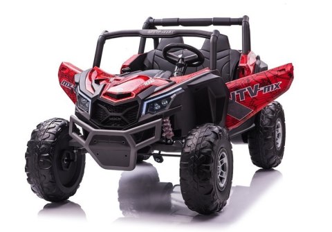 AUTO NA AKUMULATOR DLA DZIECKA BUGGY UTV-MX LAKIER SPIDER 4X60W MP4 EVA LED SKÓRA