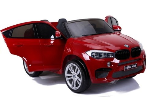 AUTO NA AKUMULATOR DLA DZIECKA BMW X6M LAKIER 2X120W EVA PILOT SKÓRA MP3