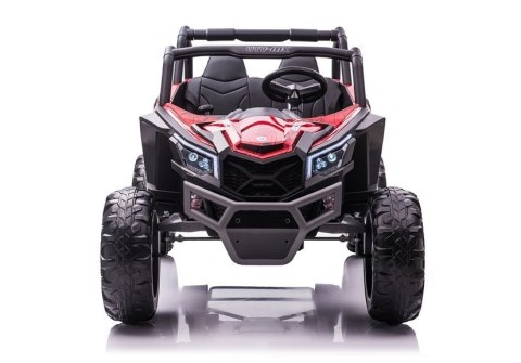 AUTO NA AKUMULATOR DLA 2 DZIECI BUGGY UTV-MX 4X60W 24V LAKIER SPIDER PILOT EVA SKÓRA LED MP3