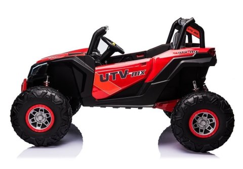 AUTO NA AKUMULATOR DLA 2 DZIECI BUGGY UTV-MX 4X60W 24V PILOT EVA SKÓRA LED MP3