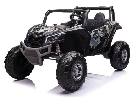 AUTO NA AKUMULATOR DLA 2 DZIECI BUGGY UTV-MX 4X60W 24V LAKIER MORO PILOT EVA SKÓRA LED MP3