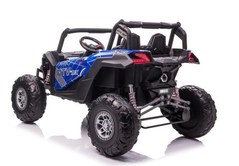 AUTO NA AKUMULATOR DLA 2 DZIECI BUGGY UTV-MX 4X60W 24V LAKIER SPIDER PILOT EVA SKÓRA LED MP3