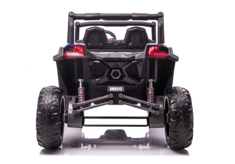 AUTO NA AKUMULATOR DLA 2 DZIECI BUGGY UTV-MX 4X60W 24V LAKIER SPIDER PILOT EVA SKÓRA LED MP3