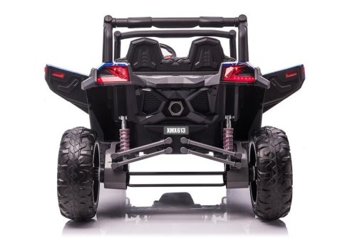 AUTO NA AKUMULATOR DLA 2 DZIECI BUGGY UTV-MX 4X60W 24V LAKIER SPIDER PILOT EVA SKÓRA LED MP3