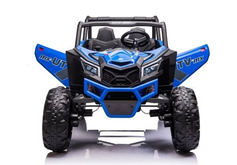 AUTO NA AKUMULATOR DLA 2 DZIECI BUGGY UTV-MX 4X60W 24V PILOT EVA SKÓRA LED MP3