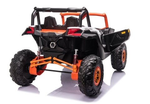 AUTO NA AKUMULATOR DLA 2 DZIECI BUGGY UTV-MX 4X60W 24V PILOT EVA SKÓRA LED MP3