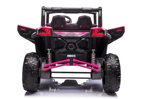 AUTO NA AKUMULATOR DLA 2 DZIECI BUGGY UTV-MX 4X60W 24V PILOT EVA SKÓRA LED MP3