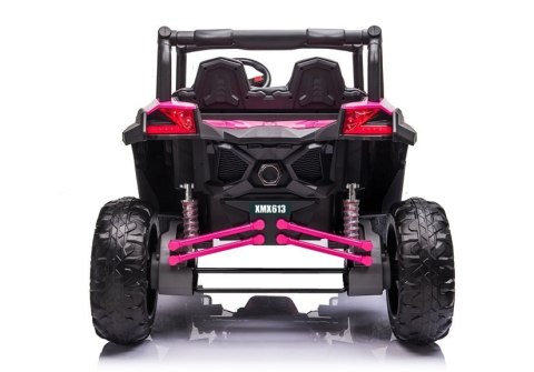 AUTO NA AKUMULATOR DLA 2 DZIECI BUGGY UTV-MX 4X60W 24V PILOT EVA SKÓRA LED MP3