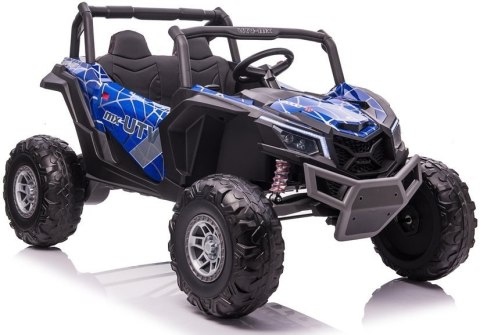 AUTO NA AKUMULATOR DLA 2 DZIECI BUGGY UTV-MX 4X60W 24V MP4 LAKIER SPIDER PILOT EVA SKÓRA LED