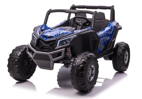 AUTO NA AKUMULATOR DLA 2 DZIECI BUGGY UTV-MX 4X60W 24V MP4 LAKIER SPIDER PILOT EVA SKÓRA LED