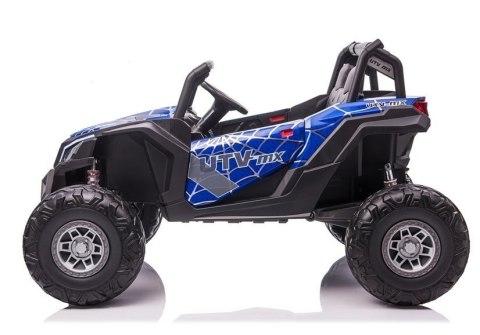 AUTO NA AKUMULATOR DLA 2 DZIECI BUGGY UTV-MX 4X60W 24V MP4 LAKIER SPIDER PILOT EVA SKÓRA LED