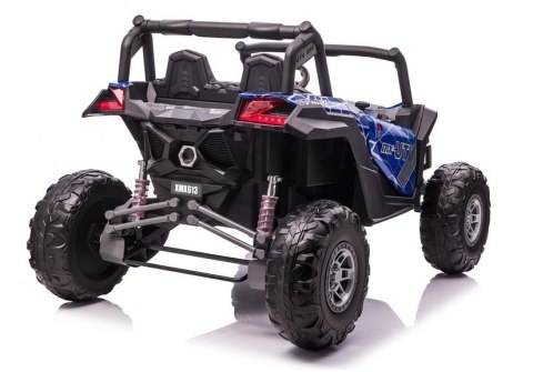 AUTO NA AKUMULATOR DLA 2 DZIECI BUGGY UTV-MX 4X60W 24V MP4 LAKIER SPIDER PILOT EVA SKÓRA LED