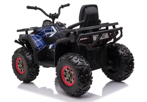 DUŻY QUAD NA AKUMULATOR DLA DZIECKA 3-5 LAT XMX607 4X4 LAKIER SPIDER EVA SKÓRA KLUCZYKI LED MP3