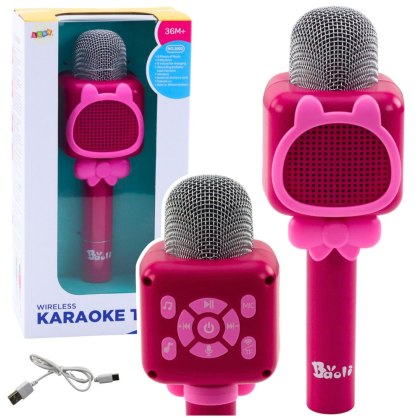 KARAOKE DLA DZIECI MIKROFON BEZPRZEWODOWY BLUETOOTH NAGRYWANIE ZMIANA GŁOSU