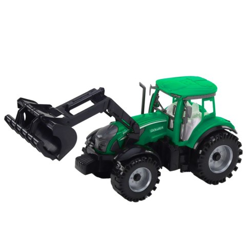 TRAKTOR Z ŁADOWACZEM I PRASĄ ROLNICZĄ ZESTAW 48CM RUCHOMA ŁYŻKA ZIELONY TRAKTOR Z ŁADOWACZEM I PRASĄ ROLNICZĄ ZESTAW 48CM RUCHOMA ŁYŻKA ZIELONY
