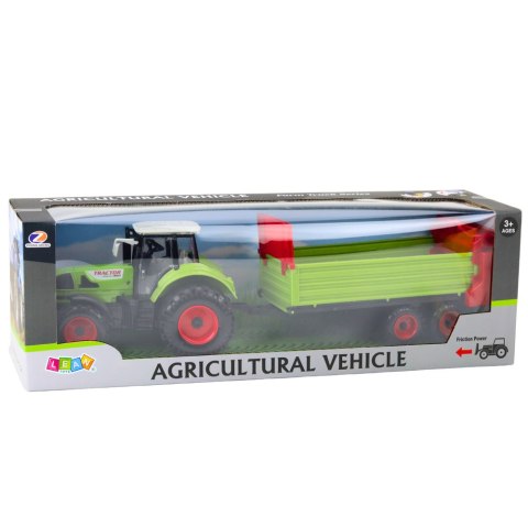 TRAKTOR CIĄGNIK ROLNICZY PRZYCZEPKA 48CM NAPĘD FRYKCYJNY OTWIERANA MASKA DRZWI TRAKTOR CIĄGNIK ROLNICZY PRZYCZEPKA 48CM NAPĘD FRYKCYJNY OTWIERANA MASKA DRZWI