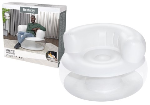 Dmuchany Fotel Biały 112 x 112 x 70 cm Bestway 75138 Dmuchany Fotel Biały 112 x 112 x 70 cm Bestway 75138