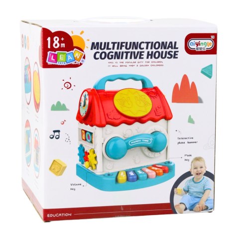 DOMEK INTERAKTYWNY KOSTKA EDUKACYJNA SORTER DŹWIĘKI GRZECHOTKA ROBACZKI MAG DOMEK INTERAKTYWNY KOSTKA EDUKACYJNA SORTER DŹWIĘKI GRZECHOTKA ROBACZKI MAG