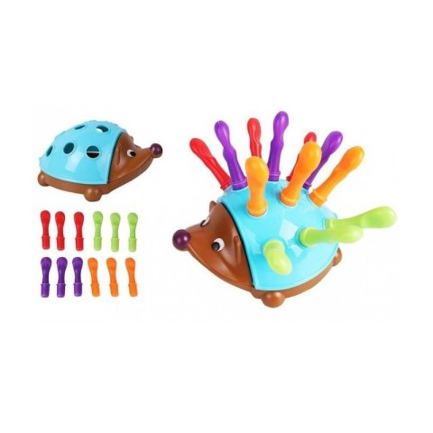 Gra Zręcznościowa Jeżyk Sorter Montessori Nauka Liczb i Kolorów 4w1 Gra Zręcznościowa Jeżyk Sorter Montessori Nauka Liczb i Kolorów 4w1