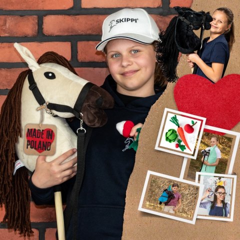 Hobby Horse Skippi - koń na kiju - Biszkopt