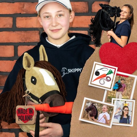 Hobby Horse Skippi - koń na kiju - Karmel