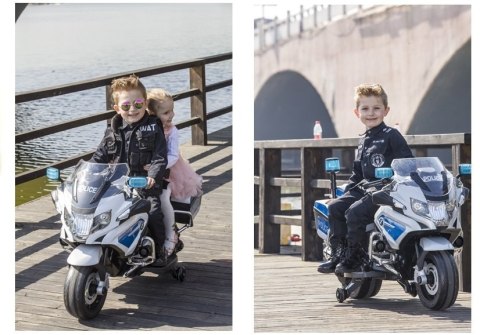 Motor na Akumulator BMW R1200 Policja biały Motor na Akumulator BMW R1200 Policja biały