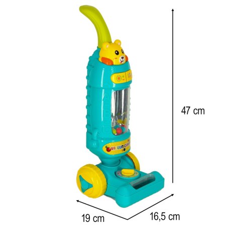 ODKURZACZ INTERAKTYWNY PIONOWY DLA DZIECI 46CM DŹWIĘK ŚWIATŁA JAK PRAWDZIWY ODKURZACZ INTERAKTYWNY PIONOWY DLA DZIECI 46CM DŹWIĘK ŚWIATŁA JAK PRAWDZIWY