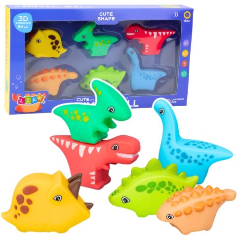Zestaw Zabawek Do Kąpieli Dinozaury Gumowe Kolorowe 6szt Zestaw Zabawek Do Kąpieli Dinozaury Gumowe Kolorowe 6szt