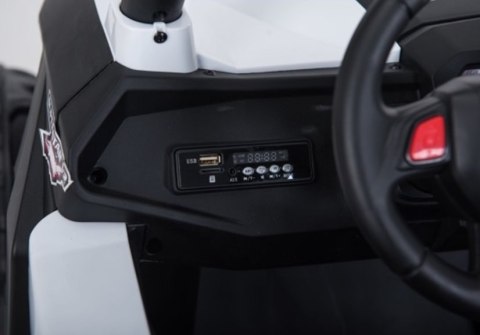 AUTO NA AKUMULATOR DLA 2 DZIECI JEEP XMX603 BUGGY 4X4 PILOT SKÓRA EVA LED MP3
