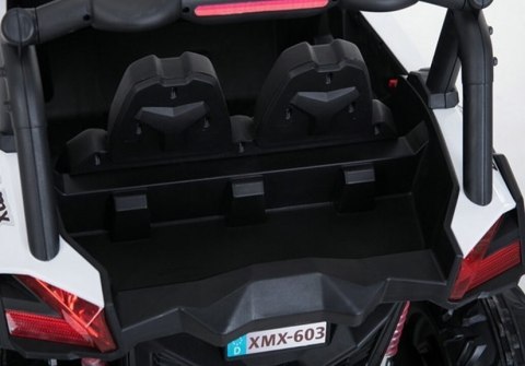 AUTO NA AKUMULATOR DLA 2 DZIECI JEEP XMX603 BUGGY 4X4 PILOT SKÓRA EVA LED MP3