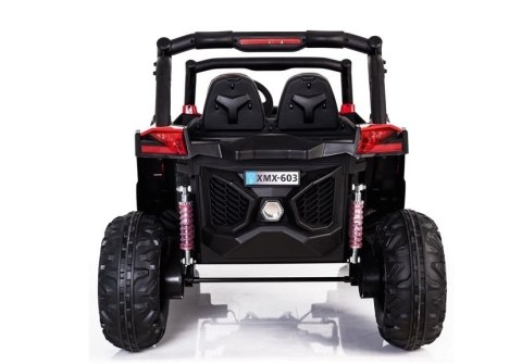 AUTO NA AKUMULATOR DLA 2 DZIECI JEEP XMX603 BUGGY 4X4 PILOT SKÓRA EVA LED MP3