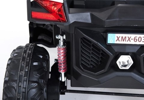 AUTO NA AKUMULATOR DLA 2 DZIECI JEEP XMX603 BUGGY 4X4 PILOT SKÓRA EVA LED MP3
