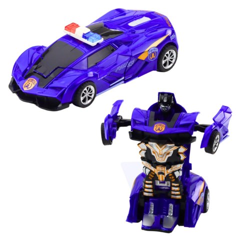 Auto Robot 2w1 Sportowy Samochód Policyjny Napęd Mix Auto Robot 2w1 Sportowy Samochód Policyjny Napęd Mix