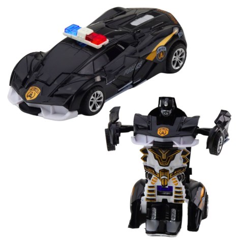 Auto Robot 2w1 Sportowy Samochód Policyjny Napęd Mix Auto Robot 2w1 Sportowy Samochód Policyjny Napęd Mix