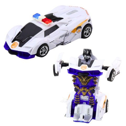 Auto Robot 2w1 Sportowy Samochód Policyjny Napęd Mix Auto Robot 2w1 Sportowy Samochód Policyjny Napęd Mix