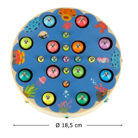 GRA ZRĘCZNOŚCIOWA ŁOWIENIE RYBEK GĄSIENICA MONTESSORI CHIŃCZYK DREWNIANA GRA ZRĘCZNOŚCIOWA ŁOWIENIE RYBEK GĄSIENICA MONTESSORI CHIŃCZYK DREWNIANA